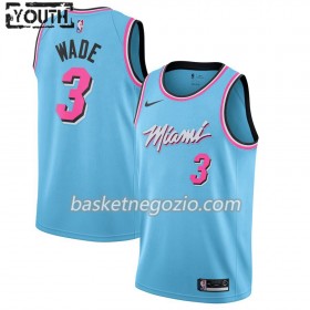 Canotte Bambino Miami Heat Dwyane Wade 3 2019-20 Nike City Edition Swingman